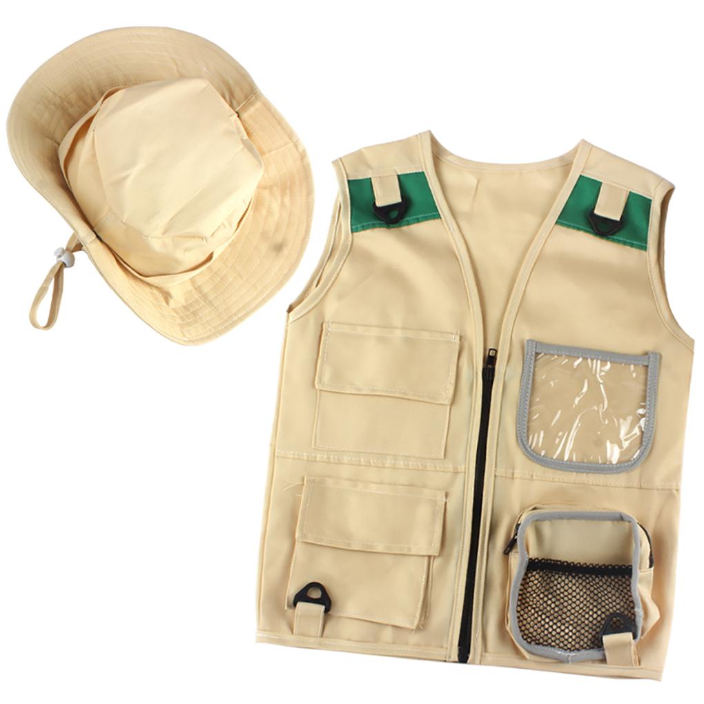 

1 Set Kids Vest Suit Creative Useful Role Play Props Funny Multipurpose Early Educational Portable Adventure Clothing