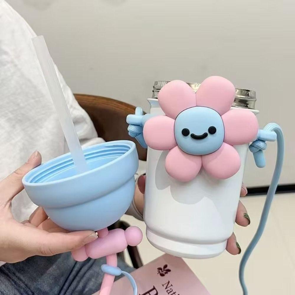 Anti-Leak Insulated Cup 316 Stainless Steel Drinks Bottle Water Bottle for Women Girls