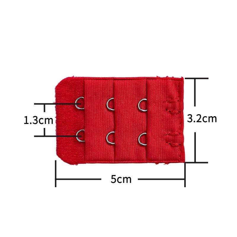 

1 шт., удлинитель бюстгальтера для женщин, 3 ряда, 2 крючка, бюстгальтер сзади, удлиняющие бретели, аксессуар для нижнего белья красный