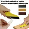 Mini Sander for Small Projects Mini Detail Handle Sanding Tool 90 Sheet Sandpaper for Handicrafts Polishing Sanding