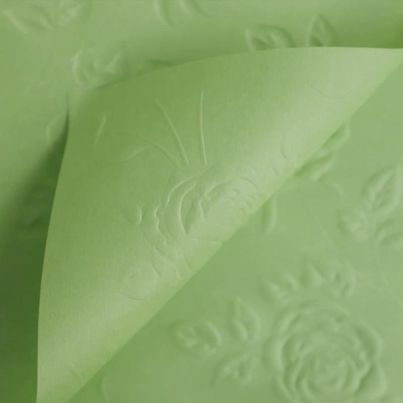 10pcs 58*58cm Art Paper Waterproof Flower Waterproof 3D Relief Art Paper Flower Valentine's Day Gift Packaging Kraft Papers Flower Shops Materials