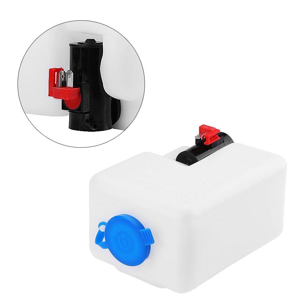 Qiilu Washer Nozzle Washer Tank Universal Windshield Cleaning Pot Cleaning Bottle Kit Cleaning Tool for Classic Car 1.2ltr