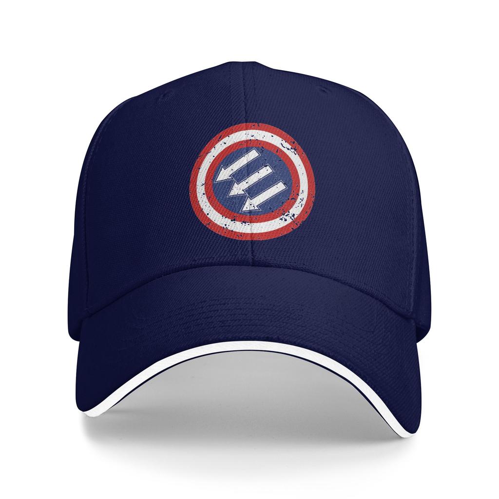 Anti Fascist American Flag Symbol  Sandwich Caps Unisex Women OutdoorBaseball Cap  Sandwich Hat Adjustable Cap Summer Caps