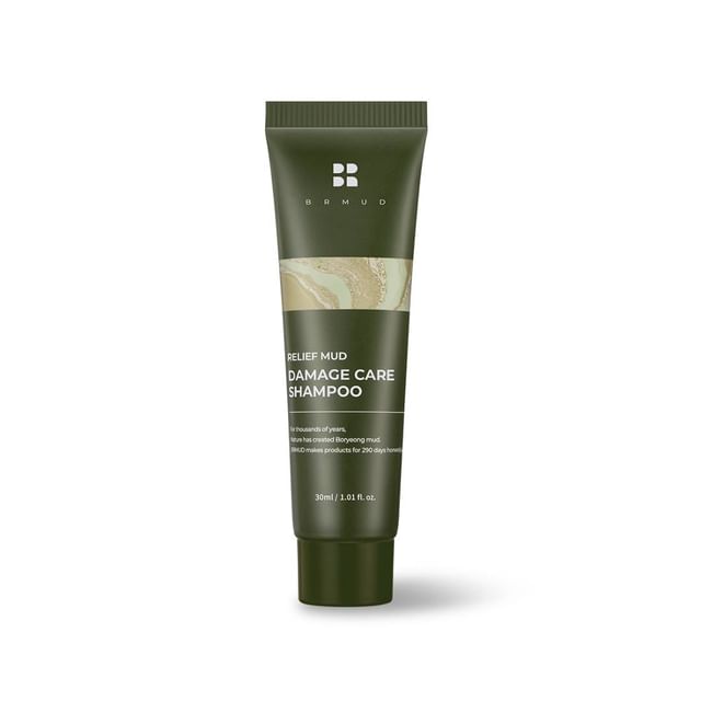 BRMUD Шампунь для восстановления поврежденных волос Relief Mud Damage Care Мини 30ml