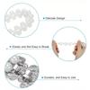 Butterfly Clips Imitation Pearl Curtain Ties Hexagonal Curtain Tiebacks  Window Curtain Accessories
