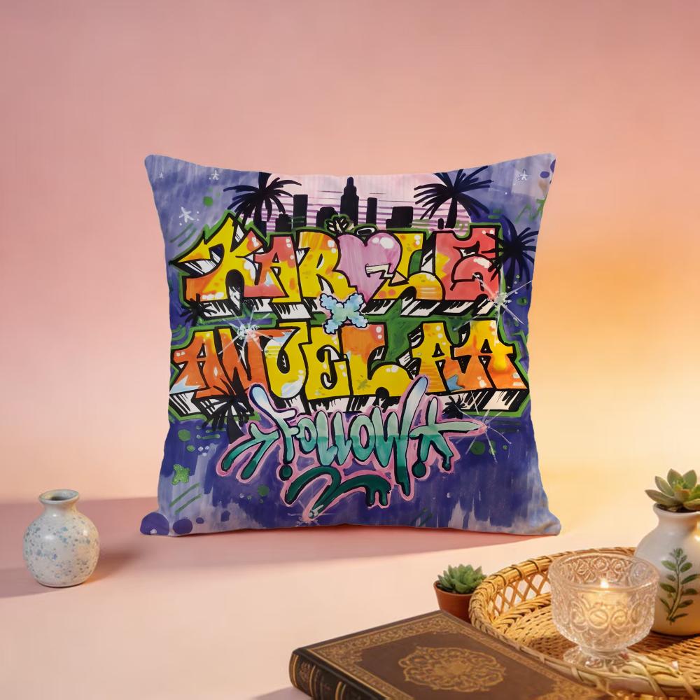 

Trending GG KAROL Ged Cushion Cover Premium SkinFriendly Pillow Case MultiPurpose for Home Office Travel 30X30cm