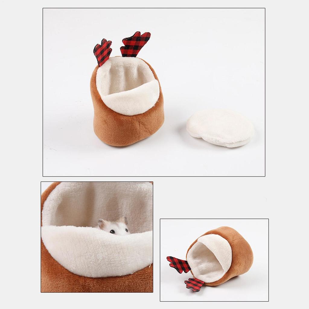 Hamster Bed Small Animal Warm Comfortable Nest Small Pet Hangable Bed Sleep Pouch For Animals Squirrels Marmosets Gerbil