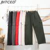 BITCED Quick-Dry Workwear Trousers for Women Summer/Autumn High-Waisted Wide-Leg Slimming Casual Trousers