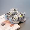 2025 Spring and Autumn New Mesh Breathable Baby Girl Dad Shoes Fashionable Versatile Boys Running Shoes Soft Sole Non-slip