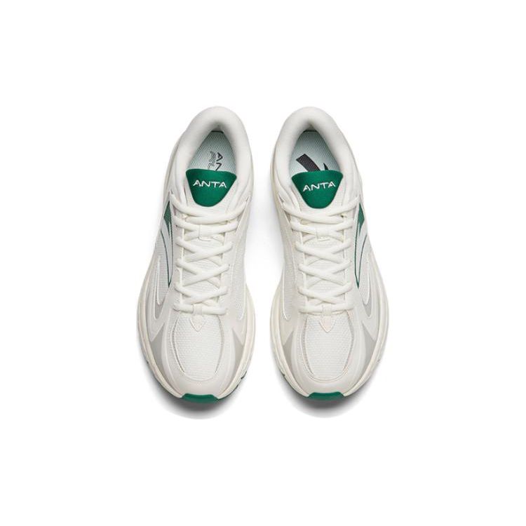 Anta AT952 Retro Breathable Low-Top Sports Casual Shoes Men Sneakers White Green Gray 912235597-1