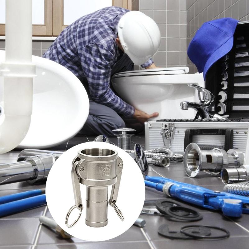 High Pressure Quick Disconnect Pipe Coupling Strong Stainless Steel Fast Connect Fitting Multipurpose for Various Applications