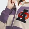 adidas Originals Colorblock Long-Sleeve Sports Dress in Dark Grey and Violet IN1061