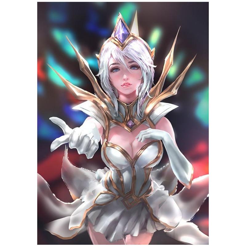 5D DIY Diamond Painting Fox Fairy Girl Diamond Embroidery Cross Stitch Kit Full Rhinestone Mosaic Home Decor