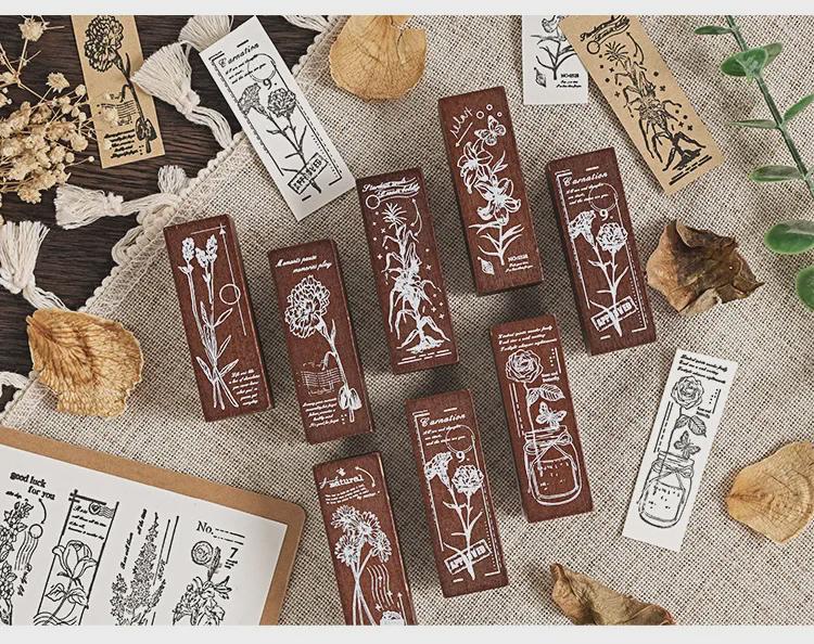 Yuezhen Lotus Holz Stempel - Blumendesign