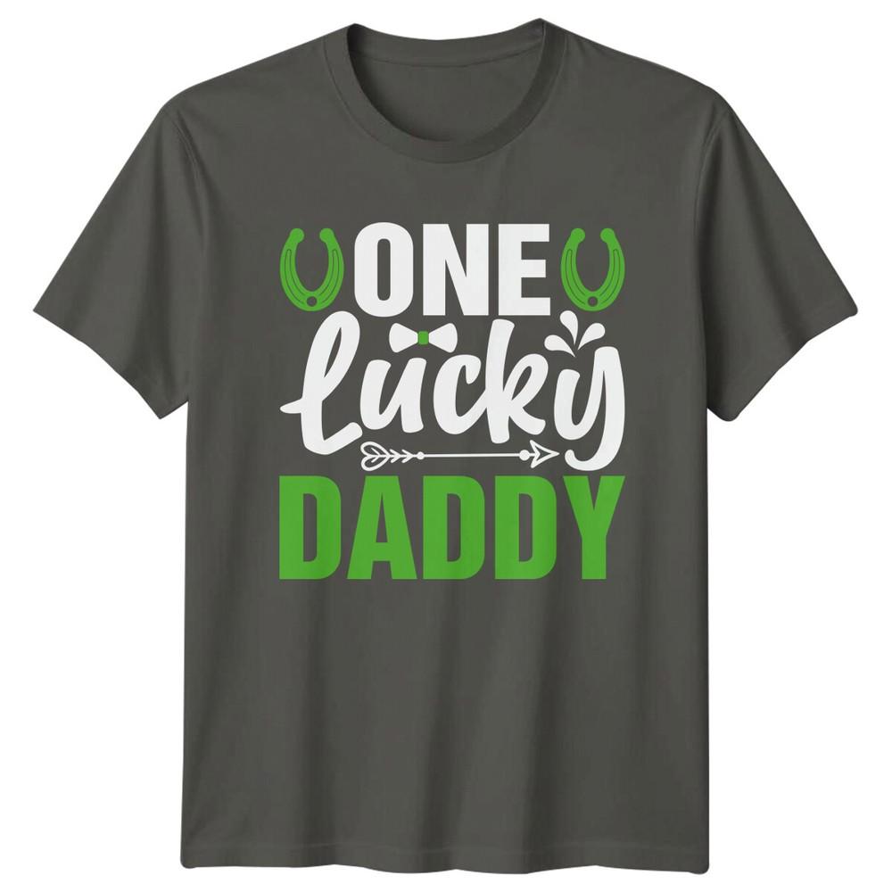 One Lucky Daddy TShirt Fathers Day Gift St Patricks Day Tee S