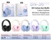 Gradient Wireless Bluetooth Over-Ear Headphones with Cotton, 3D Stereo Bass, Student-Friendly, Universal Compatibility.