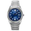 Relógio masculino Eco-Drive AW1641-81L com mostrador azul Super Titanium