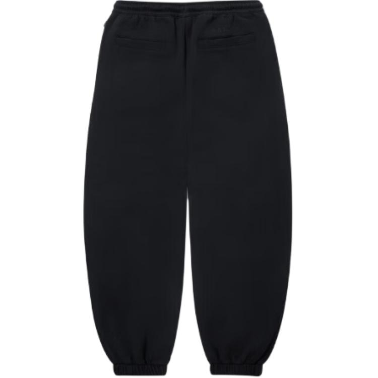 Li Ning Sports Lifestyle Series Solid Color Mid Waist Drawstring Versatile Breathable Cuffed Knit Sports Pants Women pants AKLVB96-2