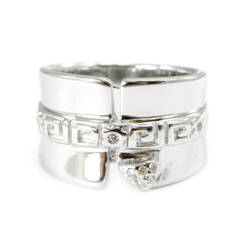 Silver Ring 'Goddess' White