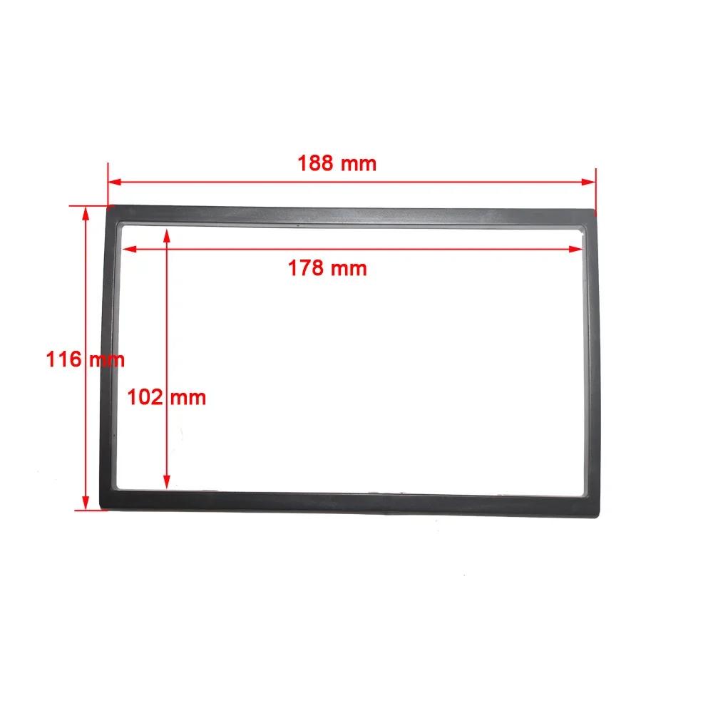 Vehicle Radio Fascia 9/10 Inch Frame Switch To 7 Inch 2 Din Car Radio Fascia Auto Audio Dash Kit Installation Frame Trim Bezel