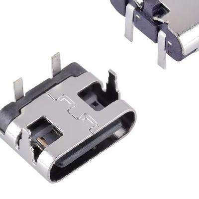 10Pcs USB 3.1 Type-C Female Power Jack Dock 2 Pin Micro USB Type C Connector Socket For Mobile Phone Charging Port