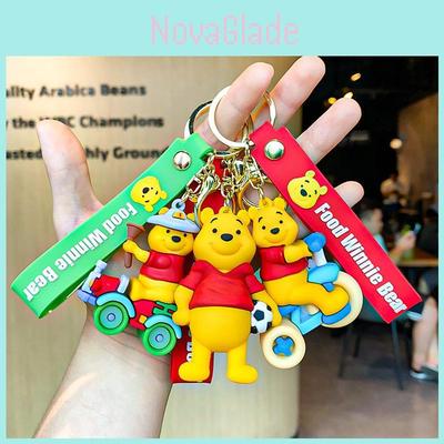 Cute Winnie The Pooh Keychain Adorable Cartoon Pvc Bag Charm Perfect Gift Idea