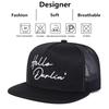Unisex Hello Darlin Embroidery Hip-hop Net Hats Spring And Summer Outdoor Adjustable Sports Casual Baseball Caps Sunscreen Hat