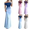 Women's Fashionable One Shoulder French High-end Feeling Waist Cinching Slimming Dress