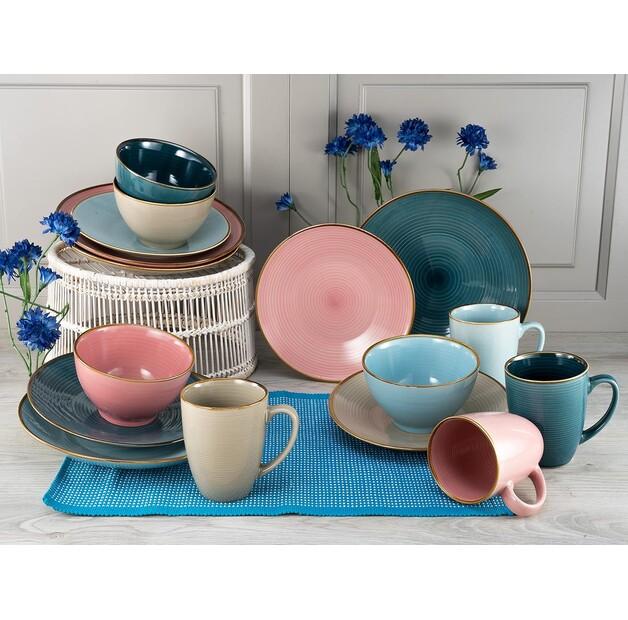 CreaTable Cozy Day Dinnerware Set, 16 Pieces (22506)
