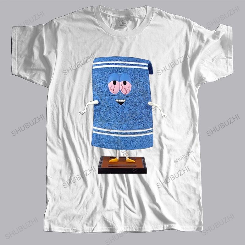 

Fashion brand t shirt mens loose short sleeve Southpark Towelie Funny Cotton Tshirt Men Oneck Teeshirt bigger size S
