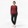 Training Stretch Soft Dry UV XL Wear, T-shirt (long Sleeve), Sweat-wicking, Quick-drying, Protection, 32MAD304, Women's, Rhubarbread,