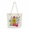 Multifunctional Trendy Letters Printed Thick Rope Shoulder Beach Bag Casual Large Capacity Handbag 7593