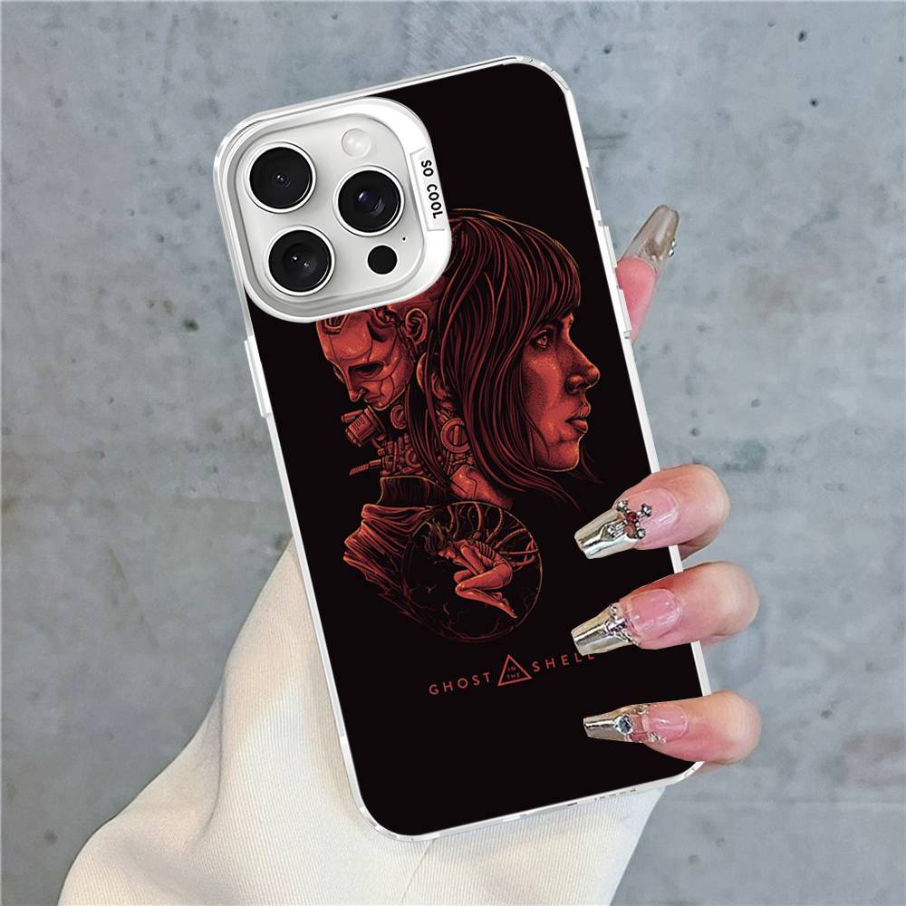 Anime G-ghost In The S-shell Cartoon Phone Case For IPhone 17 16 15 14 13 12 Pro Matte Shockproof Back Anti Fall Matte Cover