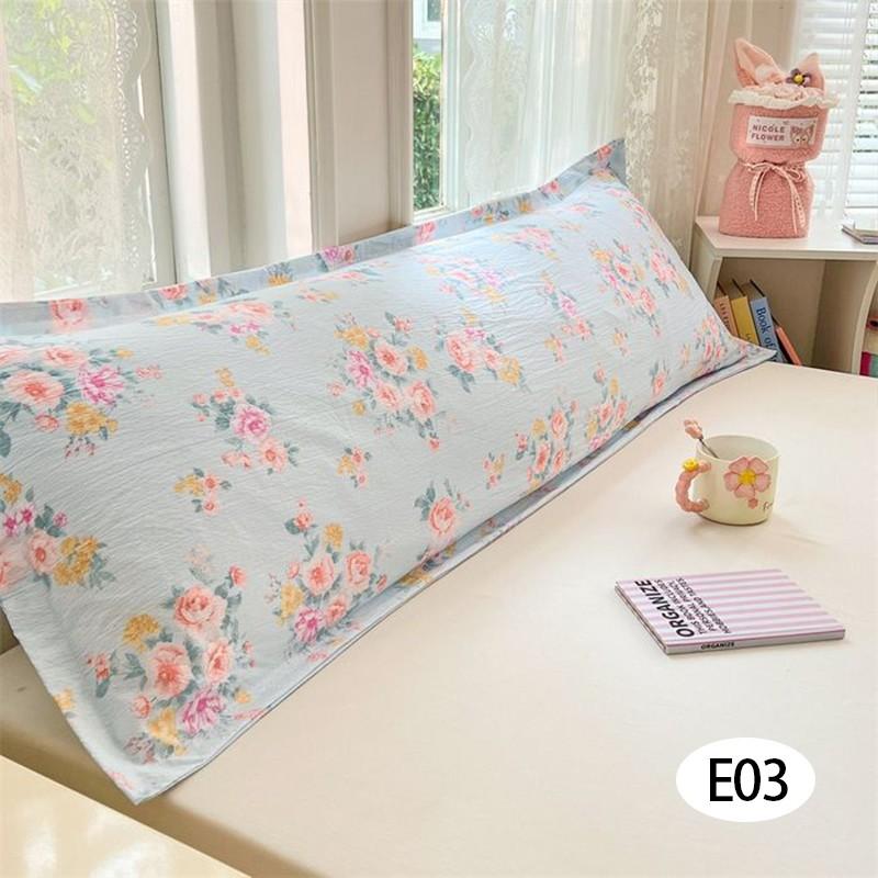 1PC 48x74/120/150/180cm Cotton Floral Body Pillowcase Rectangle Long Pillowcase Home Pillow Slip Bed Home Decoration
