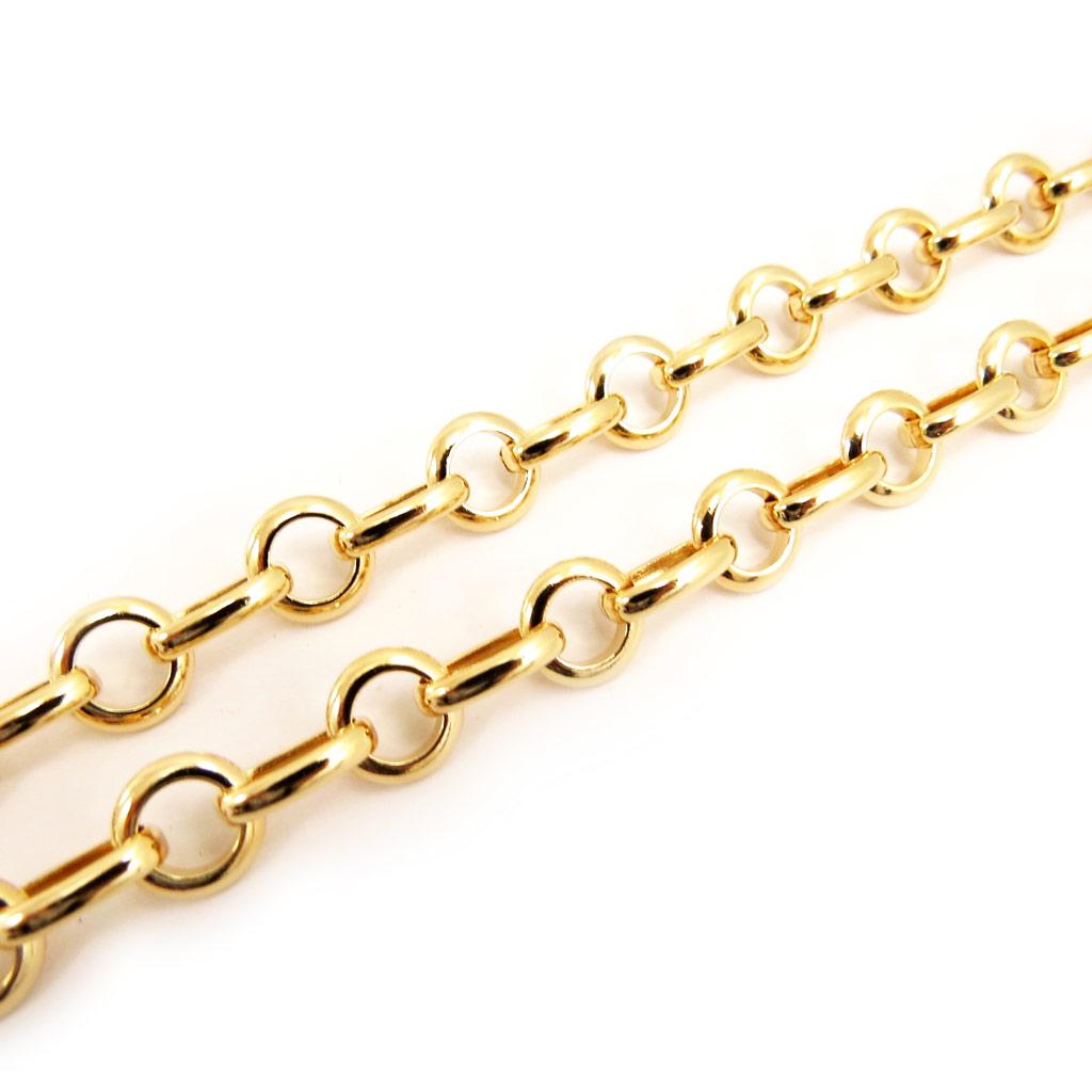 Les Trésors De Lily [D7918] - Gold-plated 'Maille Jaseron' Necklace - 45 Cm 10 Mm