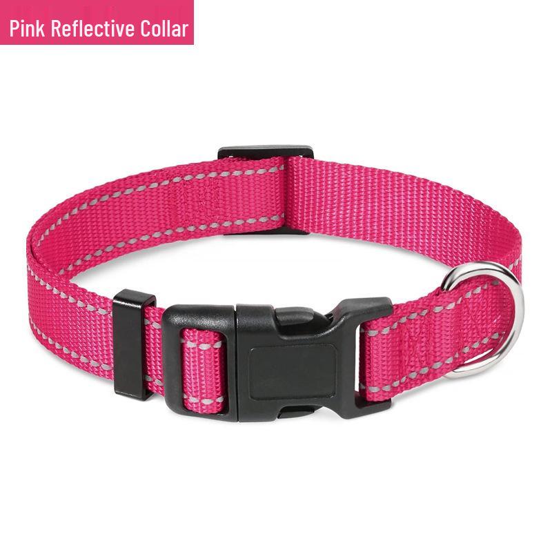 Reflective Adjustable Large Dog Collar - Non-Choke Design