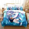 Anime Honkai Star Rail Bedding Set Boys Girls Twin Queen Size Duvet Cover Pillowcase Bed Boys Adult Fashion Home Textileextile