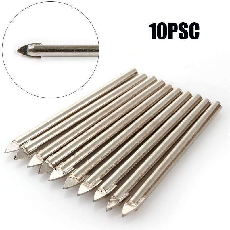 10X 8mm Tungsten Carbide Drill Bits For Spear Head Porcelain Ceramic Glass