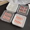 Empty Double Layer Nail Boxes For Packaging Square Shape Box  Nail Tips Press On Nail Packaging Case Small Business