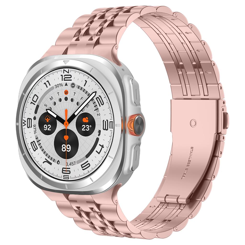 Řemínek z nerezové oceli pro Samsung Galaxy Watch Ultra 47 mm Bez mezery Náhrada z pevného kovu