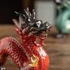 Traditional Chinese Porcelain Dragon Statue Handmade Ceramics Totem Animal Sculpture Ancient Legend Totem Ornament Craft Decor