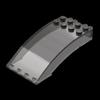 50g MOC 46413 Small Particle Building Blocks - 4x8x2 Curved Windshield Accessory