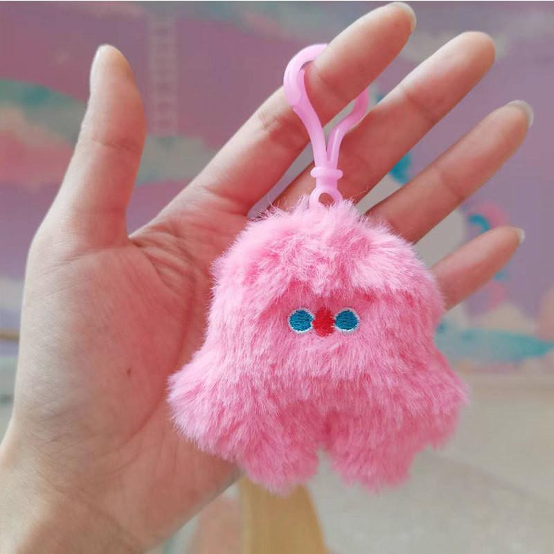 Adorable Plush Toy Keychain Cute Cartoon Animal Doll Colorful Soft Gift