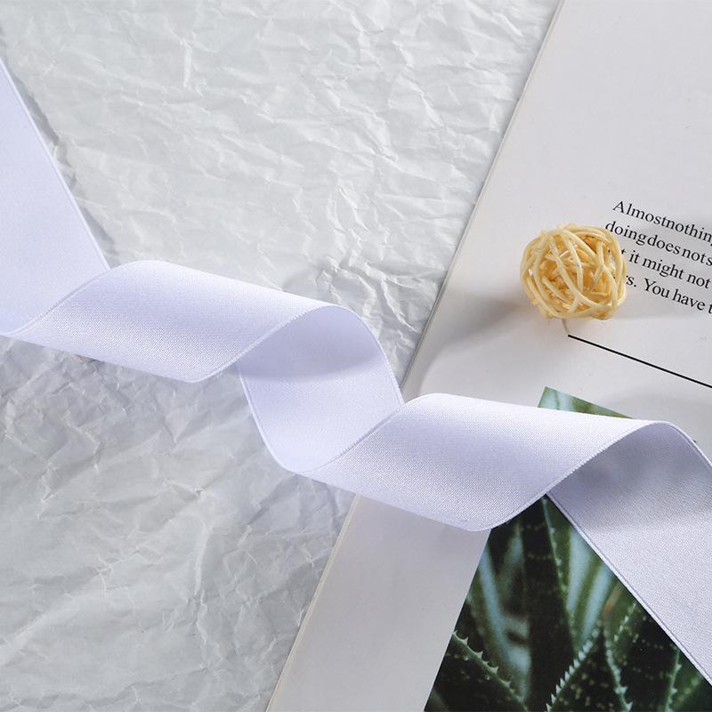 Double-Sided Matte Webbing Thickened Polyester-Cotton Jewelry Trophy Decorative Accessories Bow Colored Ribbon