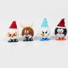 LEDMOMO Christmas Santa Claus Christmas Prize Gift Figurine 9-Piece Wind-Up Ornament, Spring-Mounted