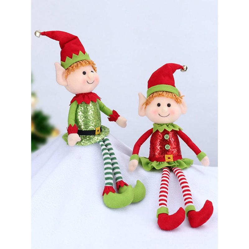 Christmas Naughty Elf Toy, Long Legged Naughty Girl Christmas Doll, Window Decoration Gift, Fun Holiday Decor for Kids