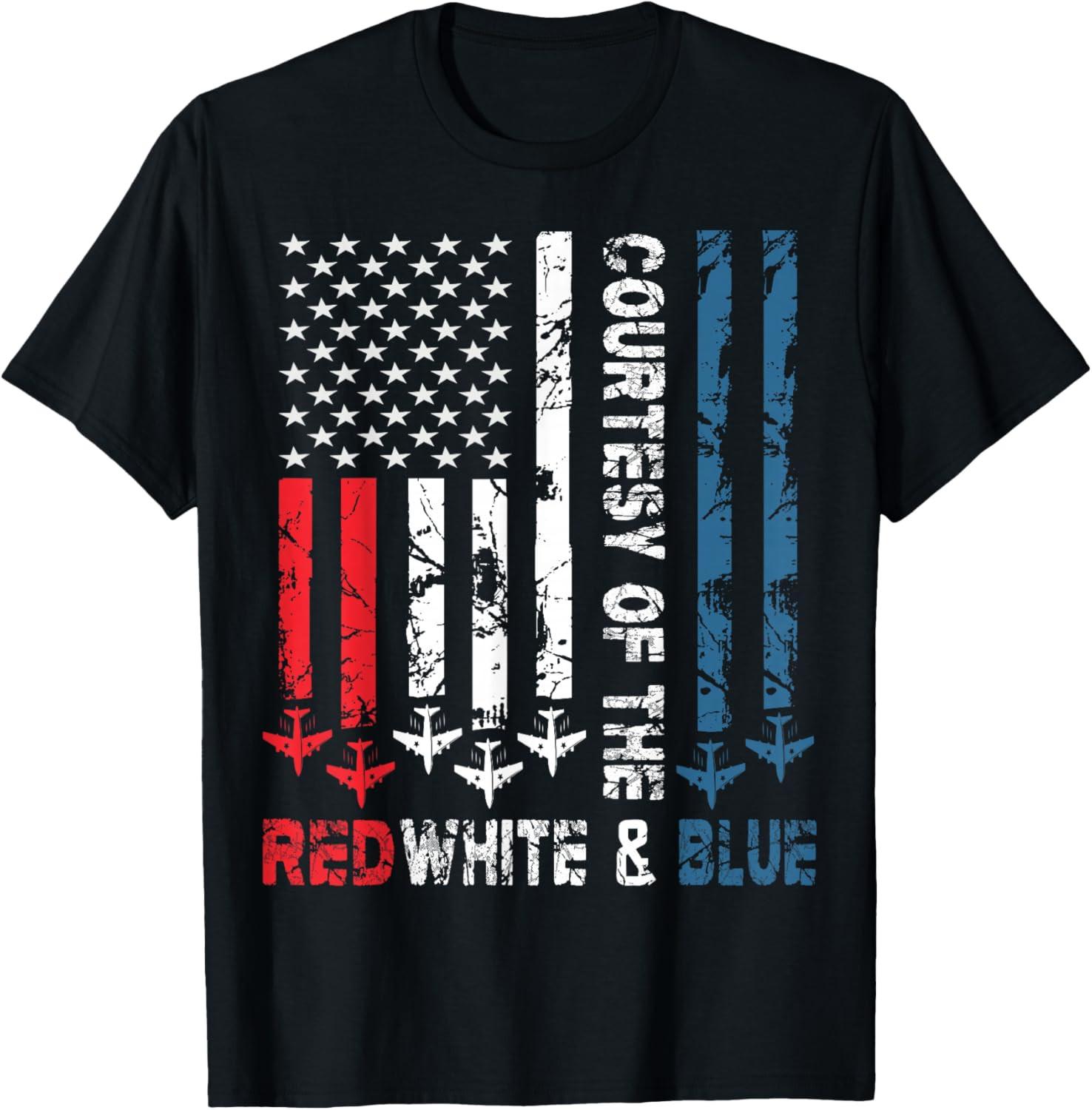 Courtesy of The Red White and Blue Vintage America US Flag T Shirt S разноцветный