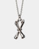 Core Brass Memento Mori Bones Pendant Necklace