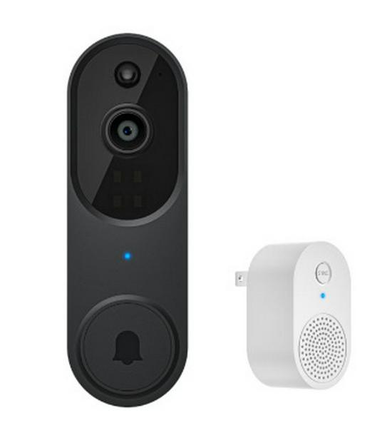 Smart Wireless Video Doorbell with Remote Intercom for Home Security