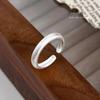925 Sterling Silver Women's Pinky Ring - Niche Design, High-End Light Luxury, Adjustable Open Band